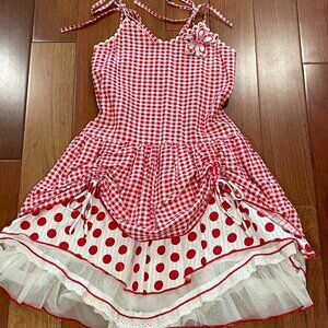Mim-Pi plaid easter dress size 7 /122
